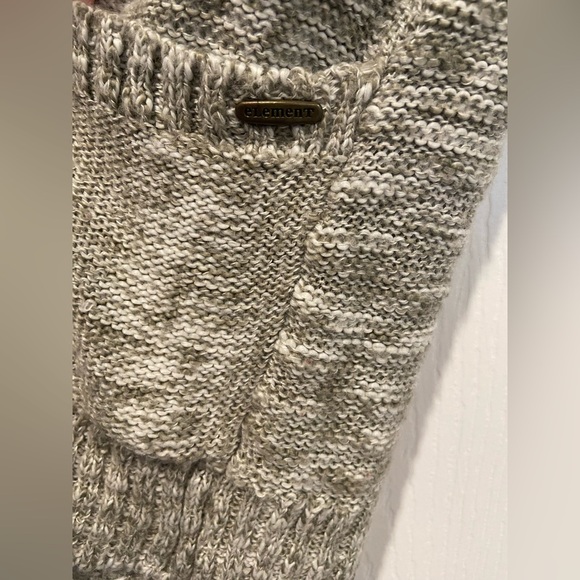 Element Size XS Gray Textured Knit Open Front Cardigan Sweater Pockets - Picture 6 of 12